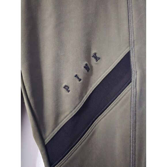 PINK Victoria's Secret Ultimate Yoga Leggings Hunter Green & Black‎ Mesh Small - Picture 4 of 5